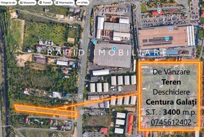 De vânzare - Teren Centura Galati - 3400 m.p - Pt Activitati Economice - 1