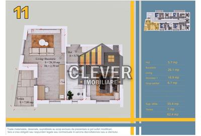 Apartament 2 camere, 62 mp, bloc nou, Pallady, metrou Teclu - 1
