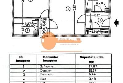 Apartament cu 2 camere semidecomandat în Theodor Pallady