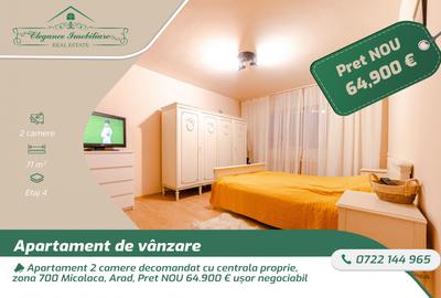 Apartament cu 2 camere decomandat, mobilat în Micălaca
