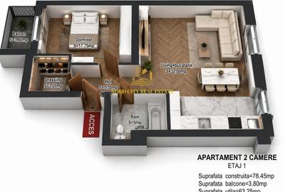 Apartament 2 camere Băneasa - Petrom City - Scoala Germana - 4
