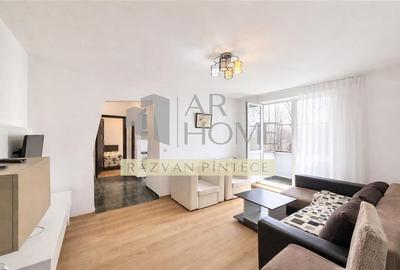 Apartament cu 3 camere semidecomandat, mobilat în Nord