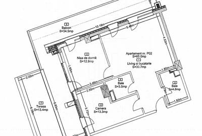Apartament 3 camere, 2 bai, terasa, cu CF, in complex premium! - 1