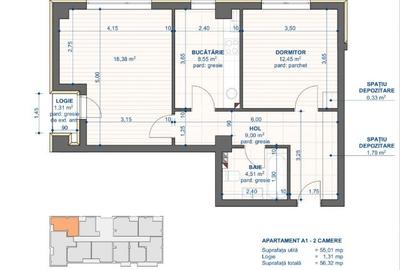 APARTAMENT CU 2 CAMERE , DECOMANDAT , NICOLINA-CUG BLOC NOU - 7