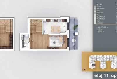 3 camere | 10 minute Metrou |finalizat | 4 lifturi | terasa mare - 3