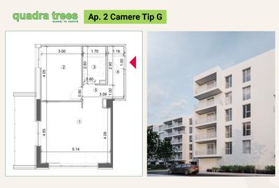Apartament cu 2 camere în Drumul Taberei