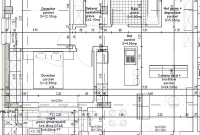 Apartament cu 3 camere semidecomandat în Baciu