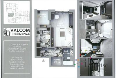 Valcom Residence Bartolomeu, Garsoniera, terasa 4.23, Comision 0% - 7