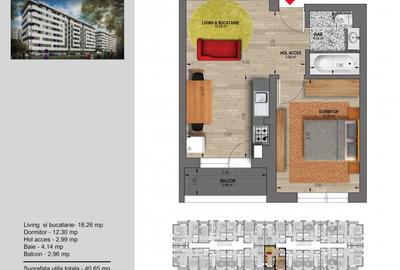 Apartament 2 camere Tip Studio Militari Mutare imediata Direct Dezvoltator - 8