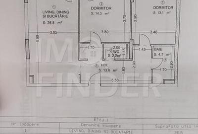 Apartament 3 camere, 74 mp, 2 bai, mobilat premium, Sopor - Baza Sportiva - 16