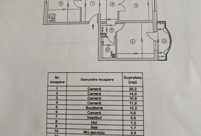 Apartament cu 4 camere decomandat în Nerva Traian