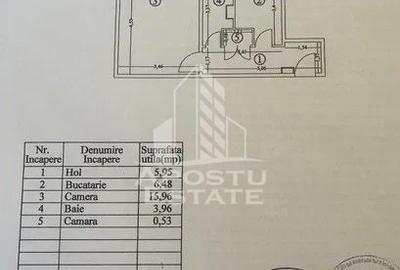 Apartament cu 1 camera, decomandat, etaj intermediar, zona Girocului - 6