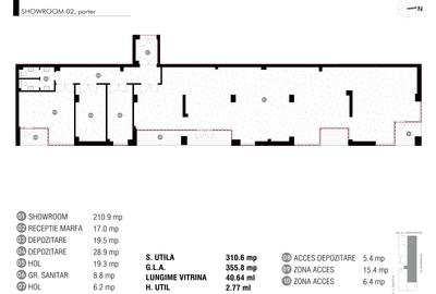 Spatiu 310 mp cu vitrina 40 ml - imobil nou Antracit Coandă - 1