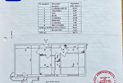 Apartament 2 camere zona 13 Septembrie, centrală proprie, loc parcare - 16