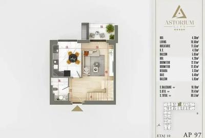 DUPLEX EXCLUSIV FINALIZAT | ETAJ 10 si 11 | 3 CAMERE | TVA INCLUS - 2