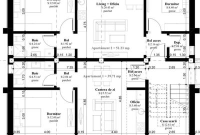Apartament 3 camere| 52 mp | zona Ampoi III - 3