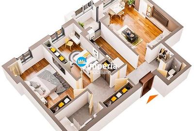 Proiect Deosebit, Apartament 3 camere D, 2 bai, zona Dacia- Pacurari - 11