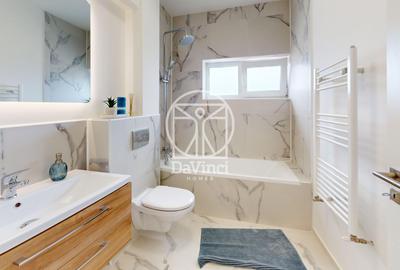 Penthouse 3 camere, intabulat, mobilat si utilat - dressing + 2 bai - 8