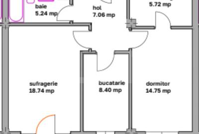 Apartamente moderne cu 2 camere, balcon si dressing - bloc nou in Ghimbav - 2