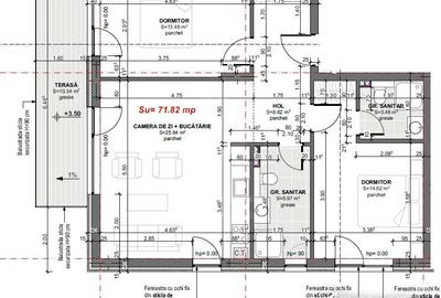 Apartament cu 3 camere decomandat în Apahida