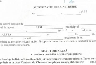 Teren intravilan 1100 mp Iași Tudor Neculai, cu autorizație construire 2023 - 3