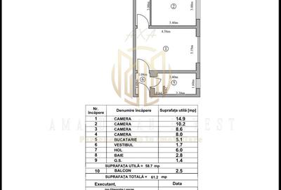 4 Camere | 1 Minut Metrou Romancierilor | Etaj 1 | Bloc Reabilitat - 3