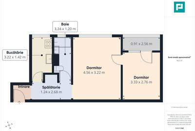 Apartament 2 camere, 47 mp, mobilat - 7