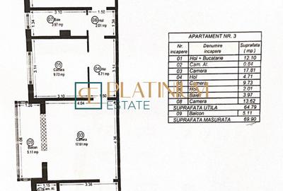 P4830 Apartament semidecomandat cu 3 camere in zona Girocului/Spitalul Judetean - 16