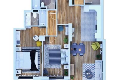Apartament cu 3 camere - zona OBOR- dezvoltare in curs - livrare iulie 2025 - 6
