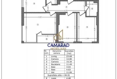 Apartament cu 3 camere de vânzare | Complex Splaiul Unirii 219 | Metrou - 20