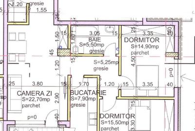 Apartament 3 camere, 2 bai, 92 mp, terasa 14 mp, zona Andrei Muresanu - 2