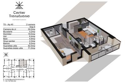 TRANSILVANIA RESIDENCE- CARTIER TRANSILVANIA, APARTAMENT 2 CAMERE - 15