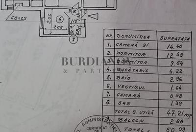 Apartament cu 3 camere - Metrou Nicolae Grigorescu - 47.2 mp utili - 3