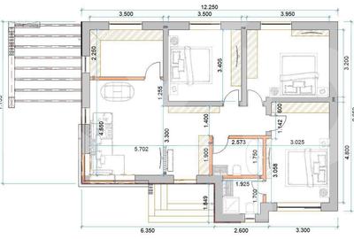 TVA inclus | Case PARTER 4 camere Trivale | Teren 465 mp | Util 120 mp - 3