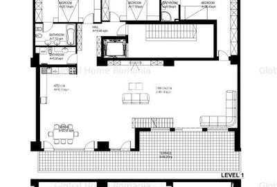 Duplex - Top Floor | 6 Camere + Terasa 81MP + Parcare | Bld. Primaverii - 17