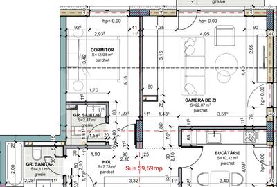 Apartament cu 3 camere semidecomandat în Iris