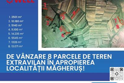 De vânzare 8 parcele de teren extravilan în apropierea localității Măgheruș! - 1
