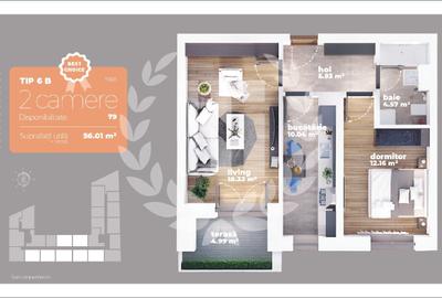 Apartament 2 camere | Decomandat | Preț Promoțional - 1