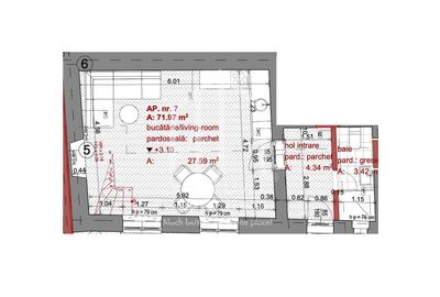 Apartament cu 3 camere - 71.97 mp - ULTRACENTRAL - Ideal investitie - 3