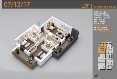 Apartament de vanzare sector 3 Theodor Pallady 3 camera