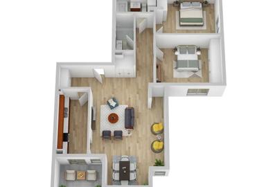 Apartament de 3 camere, 90,3 mp ANDREI MURESANU - 1