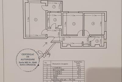 NIcolae Grigorescu metrou, 3 camere decomandat, renovat și mobilat - 3