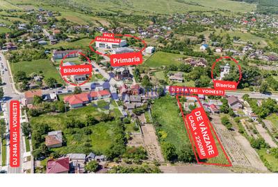 Teren de 2200 mp si casa in sat Voinesti, langa biserica - 3