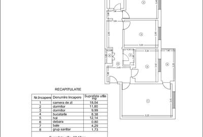Apartament 3 camere decomandat, 2 bai, zona Frumoasa-Nicolina - 7