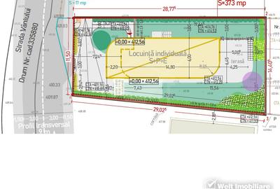 Teren Construcții intravilan de 373 mp, în Grigorescu