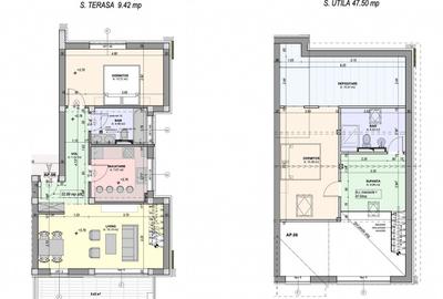 Penthouse 3 camere, 2 bai, dressing, intabulat + terasa 9.42 - 9