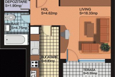 Garsoniera de inchiriat  Rin Grand Hotel cu loc de parcare inclus - 3
