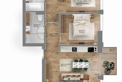 Apartament 3 camere splendid, Amber Forest - 15