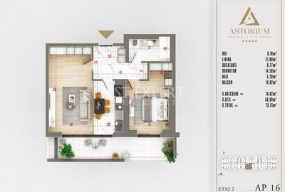 Apartament cu 2 camere decomandat în Theodor Pallady