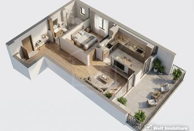 Apartament 2 camere, 48 MP + 12 MP terasa, parcare, Zorilor - 12